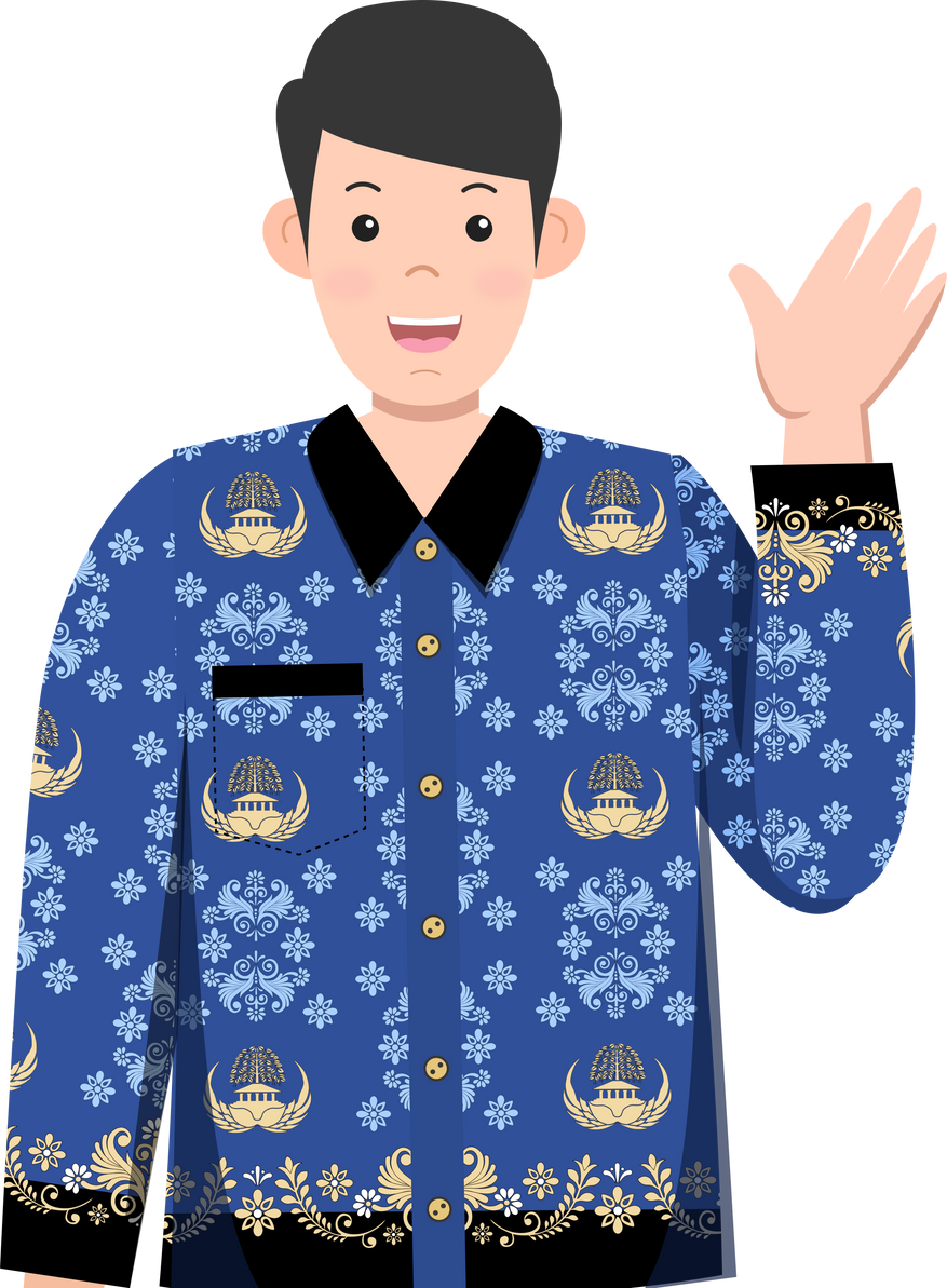 indonesian teacher wear korpri uniform